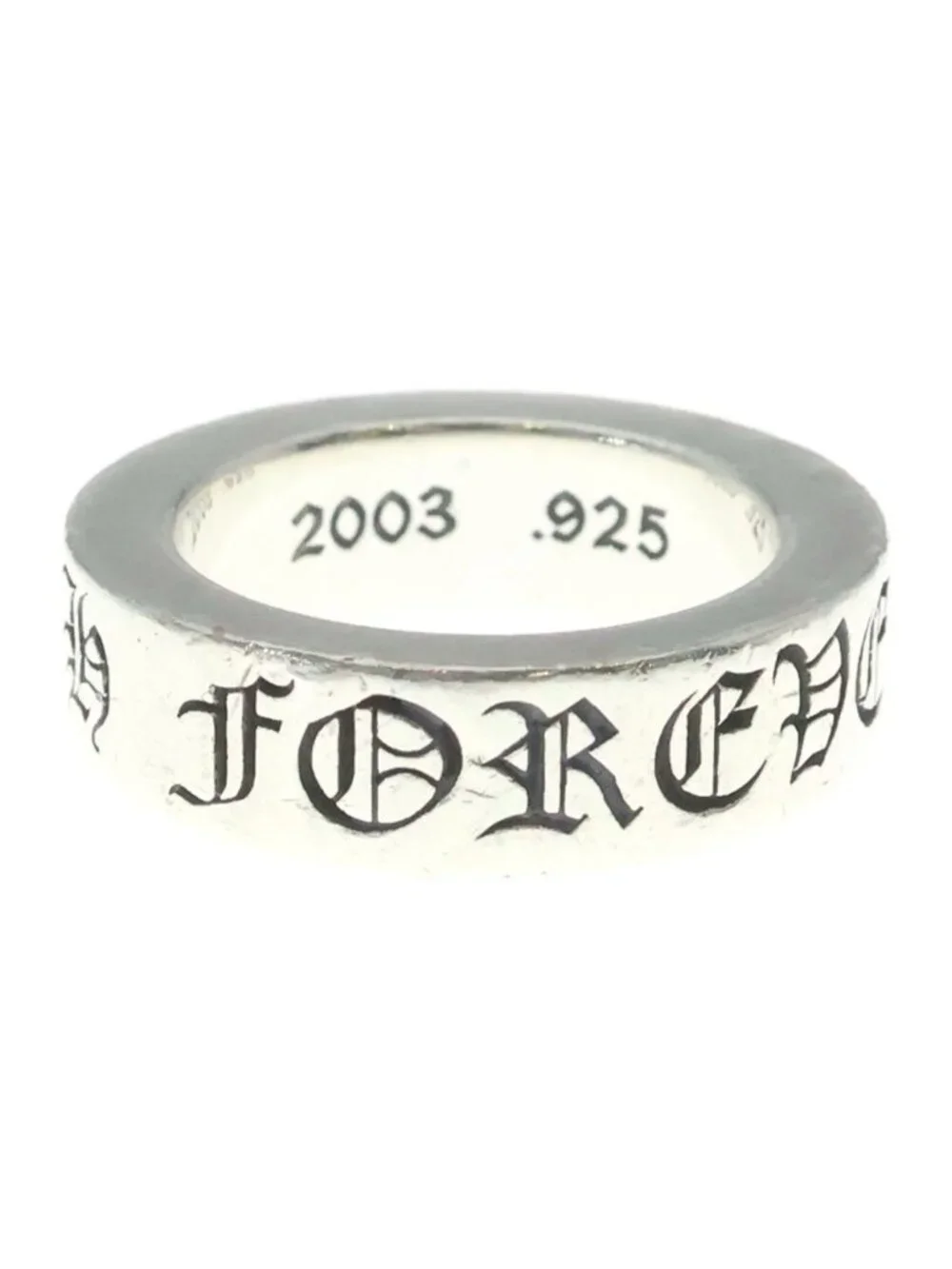 Chrome Hearts Spacer Forever Ring Silver